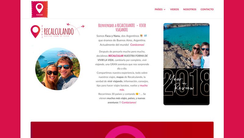 Software Solutions: Website Recalculando Viajes Software Solutions: Website Recalculando Viajes